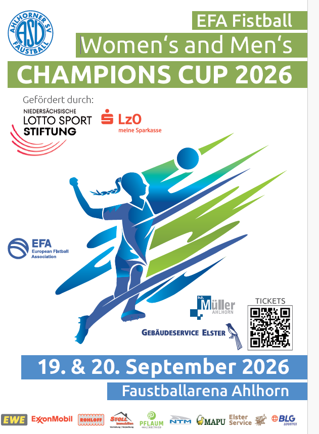 EFA 2026 Fistball Champions Cup Ahlhorn